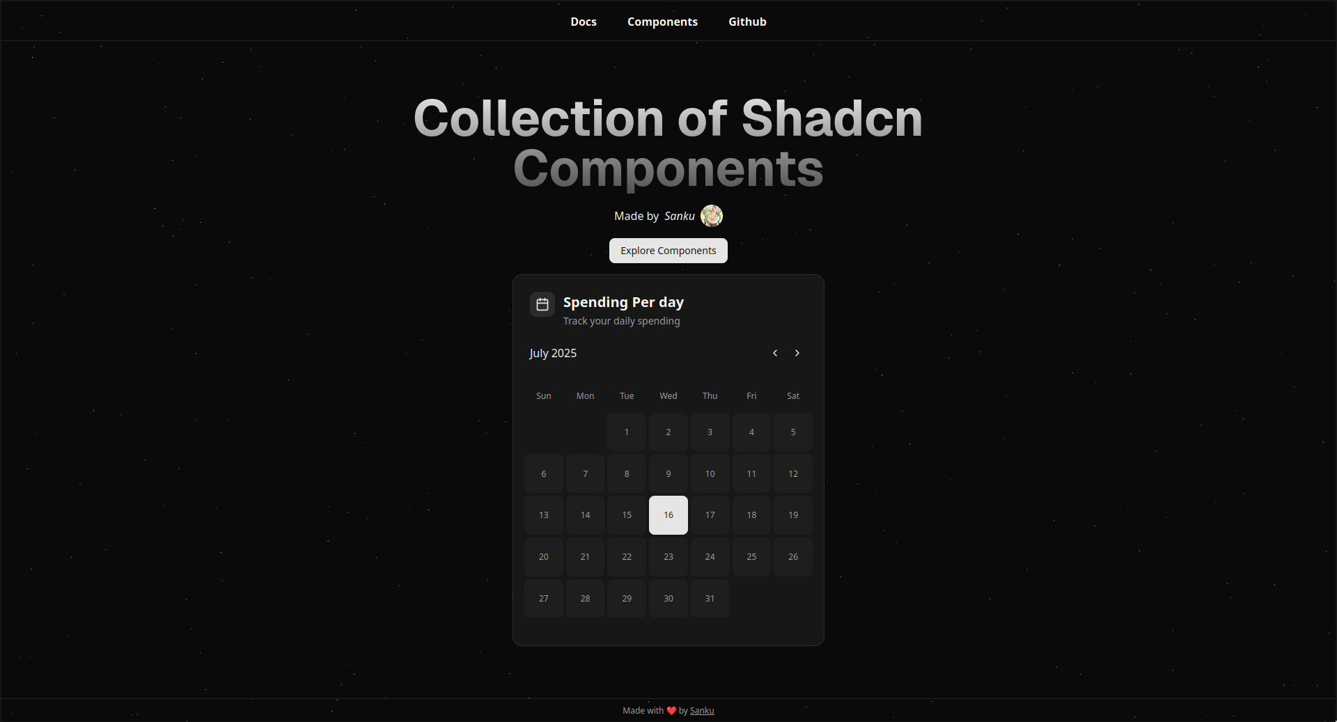 Shadcn Collection